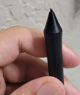 Broken pen nib